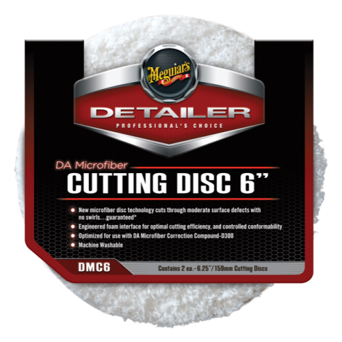 Meguiar's DMC6 DA Microfiber Cutting Disc - 6 inch (2 pack)