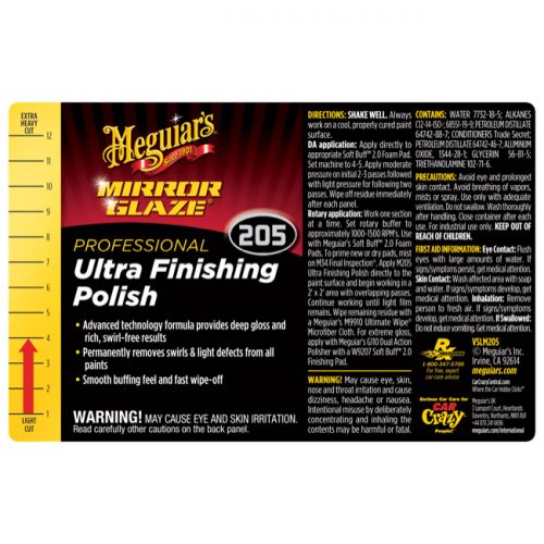 Meguiar's® Secondary Label - M205 Mirror Glaze® Ultra Finishing Polish