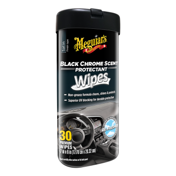Meguiar's Black Chrome Scent Protectant Wipes, 25 Wipes
