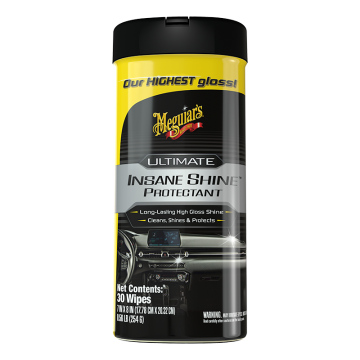 Meguiar's Ultimate Insane Shine Protectant Wipes, 30 Wipes