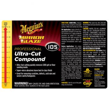 Meguiar's® Secondary Label - M105 Mirror Glaze® Ultra-Cut Compound