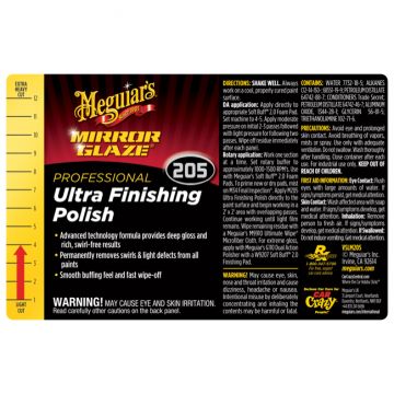 Meguiar's® Secondary Label - M205 Mirror Glaze® Ultra Finishing Polish